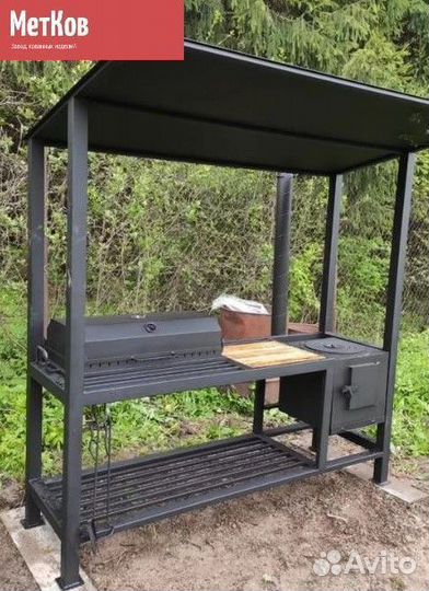 Кованые мангалы с крышей