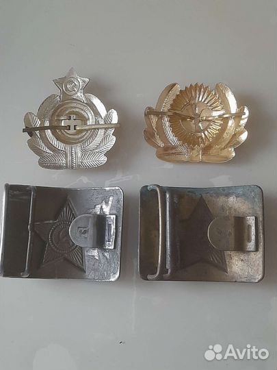 Бляха на ремень 2шт + какарда 2шт