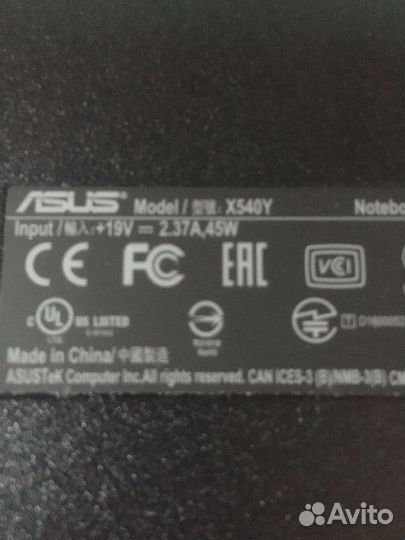Asus x540y