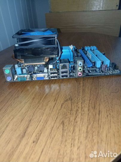 Материнская плата ddr3 + процессор 4ядра + кулер
