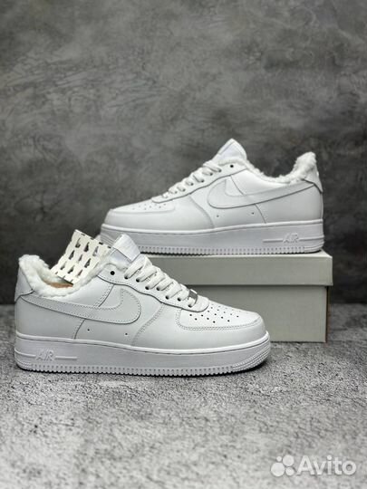 Мужские зимние кроссовки с мехом nike air force