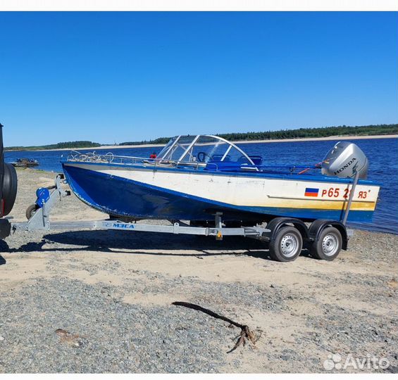 Продам катер с мотором Хонда 115, 2014г и прицеп