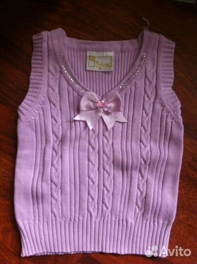 Жилетка для девочки на 2-4 года