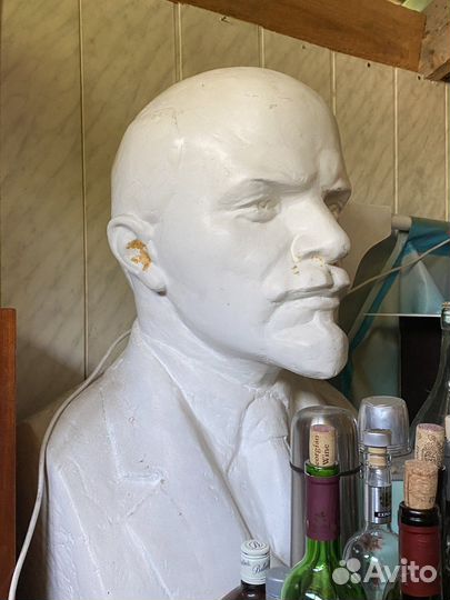 Бюст ленина гипс