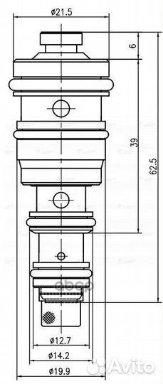 Клапан регулир. компрессора кондиц. для а/м Che