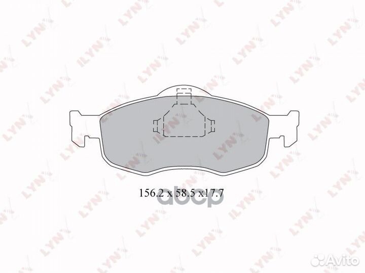 Колодки тормозные дисковые перед BD3011 LYN