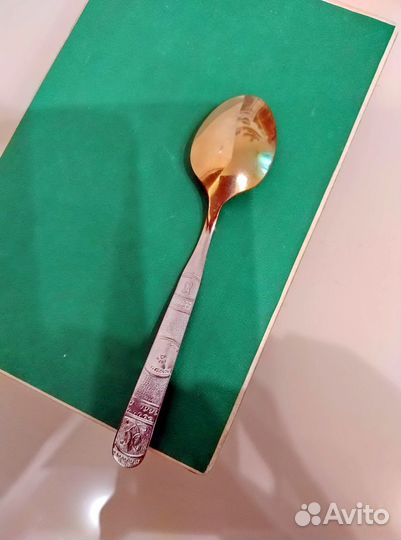 Ложки чайные СССР позолоченные (набор 6 шт.)