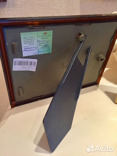 Картина пейзаж из янтаря «Осень»