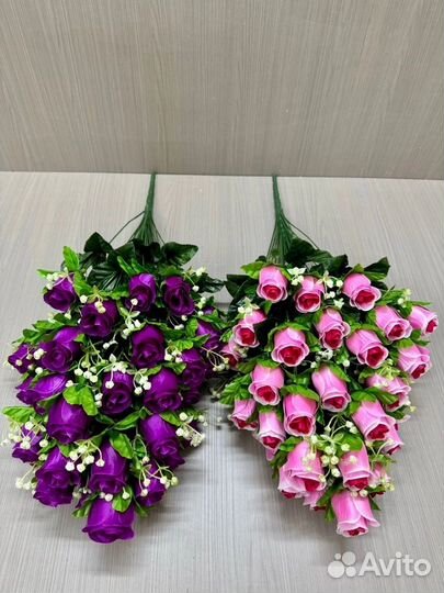 Искусственные цветы розы