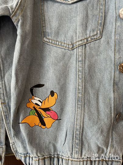 Джинсовая куртка zara для девочки 134-140 см