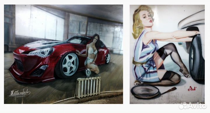 Роспись стен, аэрография