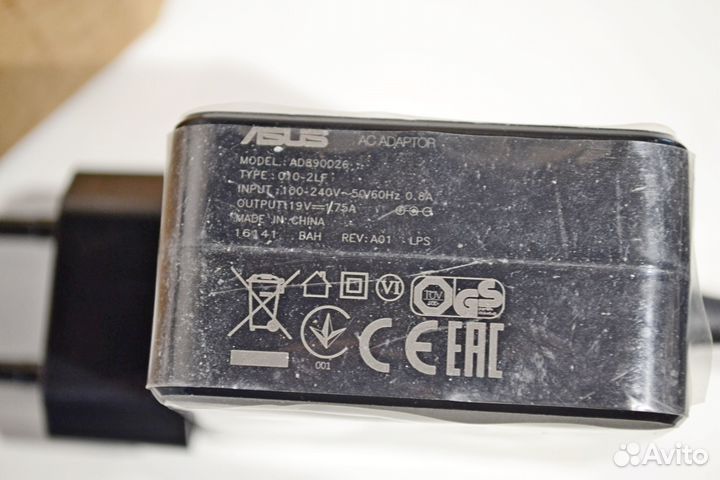 Блок питания 19В 1.75А к ноутбуку Asus