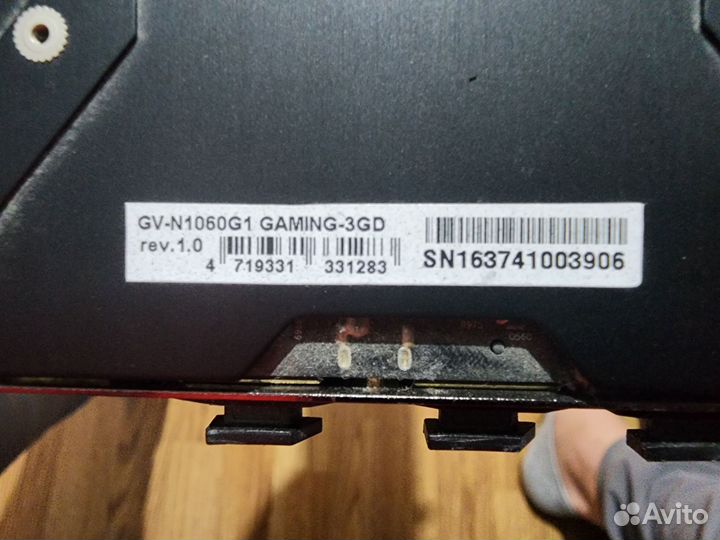 Видеокарта gigabyte GeForce GTX 1060 G1 Gaming 3G