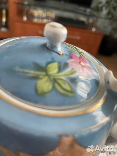 Заварочный чайник антиквариат Кузнецовский фарфор