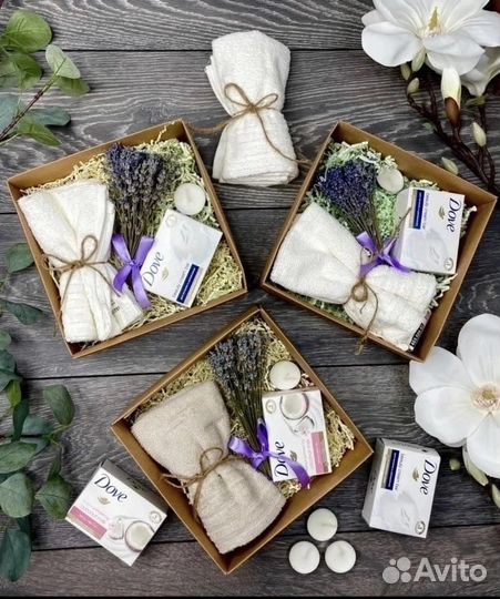 Набор полотенце + мыло