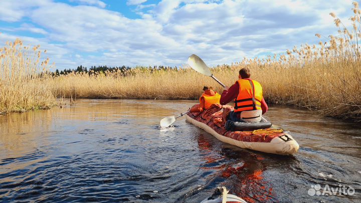 Аренда байдарки. Щука 3 со спасжилетами