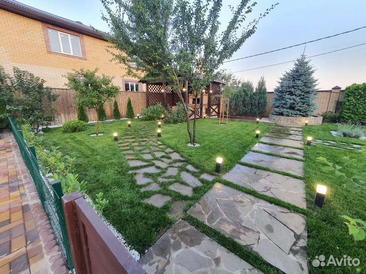 Благоустройство. Газон, озеленение, автополив