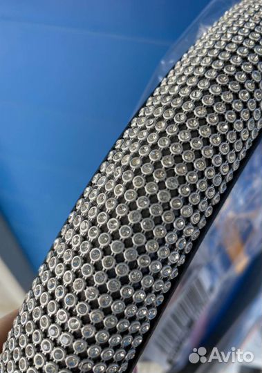 Оплетка на руль со стразами