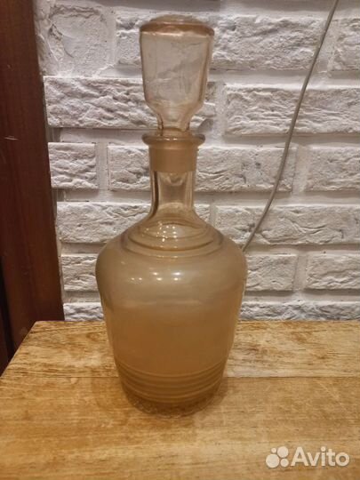 Графин СССР цветное стекло