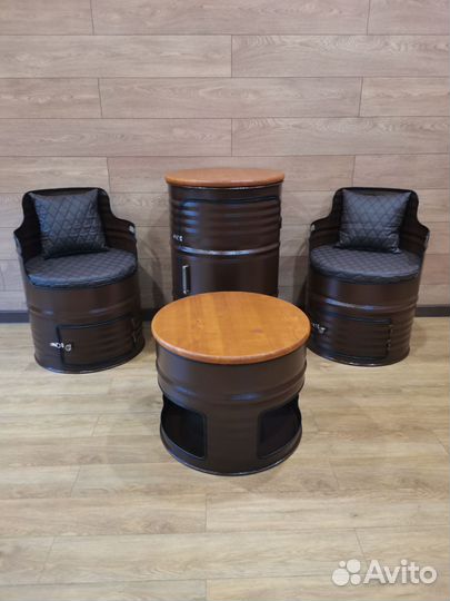 Мебель из бочек