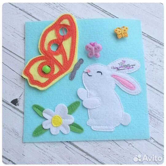 Развивающая книжка из фетра 