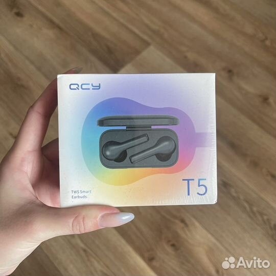 Беспроводные наушники QCY T5 черные