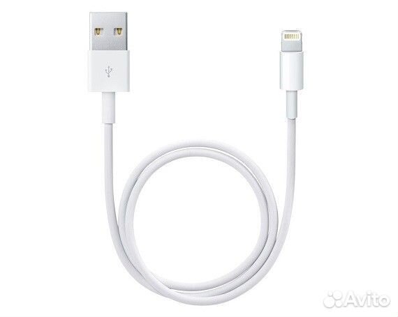Кабель lightning USB белый hi-copy