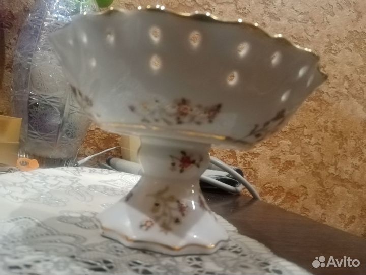 Тарелка Кобальт, конфетница Лефард, ладья Богемия