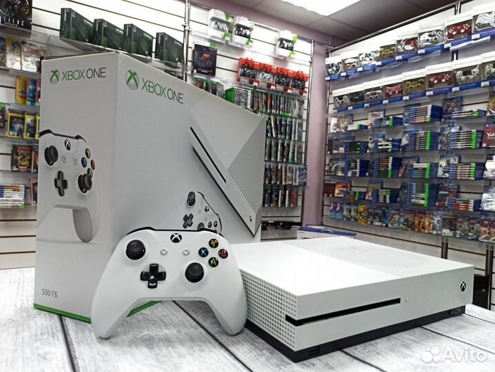 Xbox One S (500 Gb) +3 мес гарантии