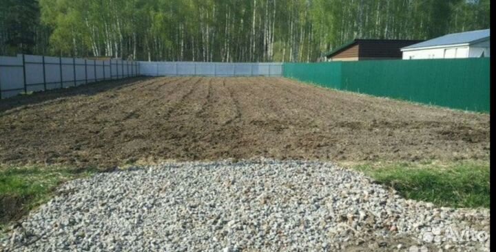 Вспашка, выравнивание участка (Боронование)