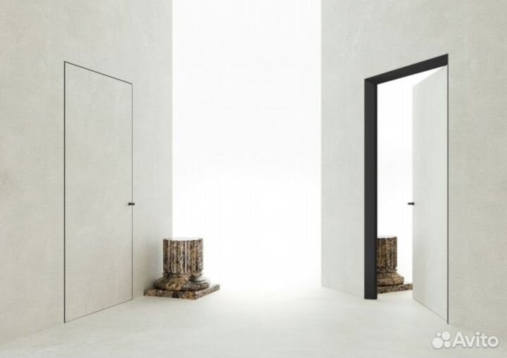 Скрытые межкомнатные двери под отделку