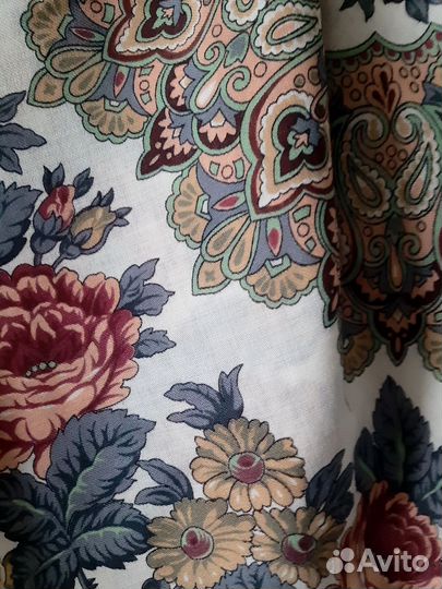 Павловопосадский платок шерсть новый