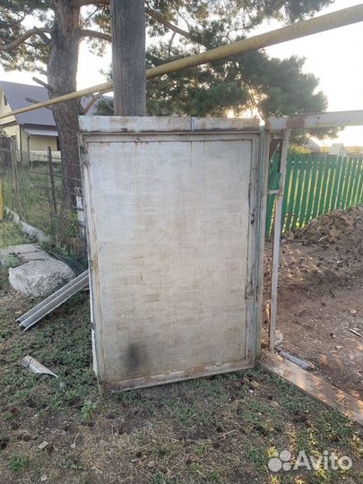 Ворота гаражные металлические бу