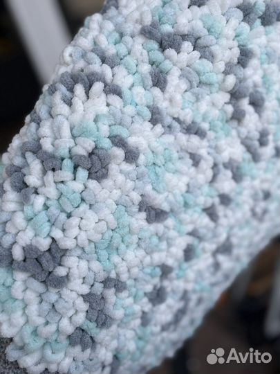 Плюшевый коврик 45*35 ручная работа