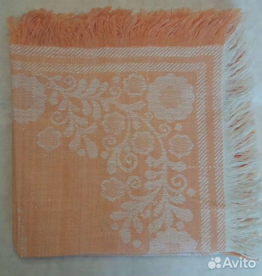 Льняные салфетки СССР. Салфетки шелковые