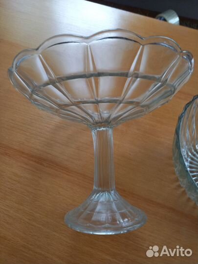 Ваза для фруктов на ножке СССР