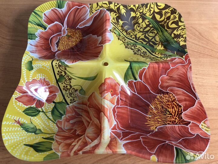 Менажница (блюдо для сервировки), стекло, 25 см