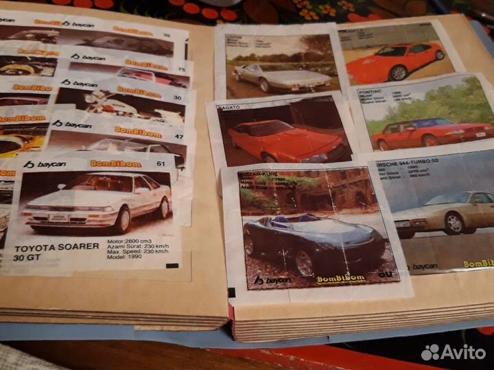 Вкладыш от жевательной резинки,коллекция