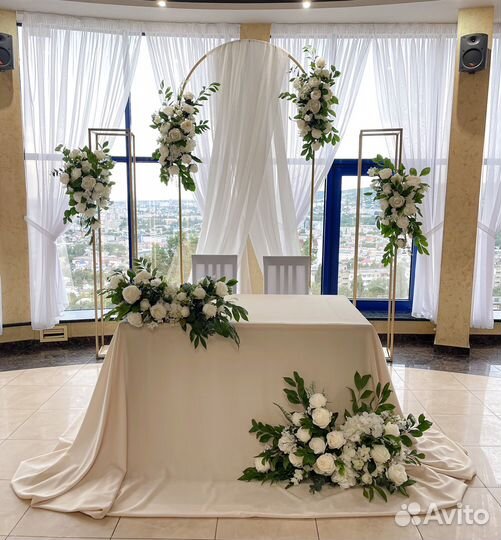 Оформление зала для свадьбы