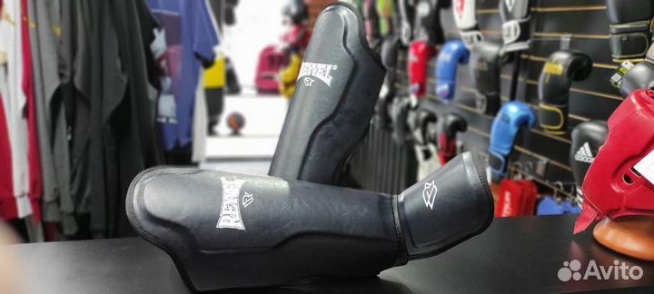 Защита голени и стопы муай тай reyvel черная