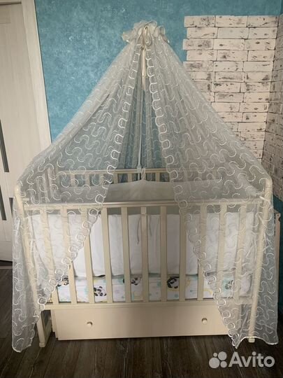Балдахин и бортики в детскую кроватку