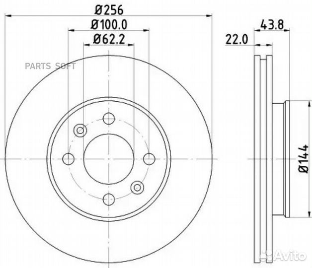 Nisshinbo ND6031K Диск тормозной