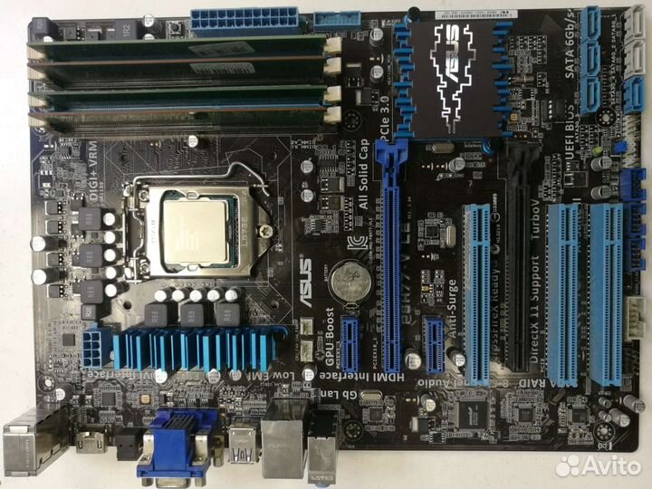 Материнская плата asus h77