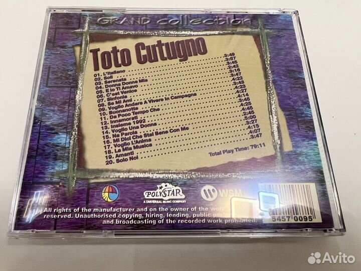 Toto cutugno grand collection cd