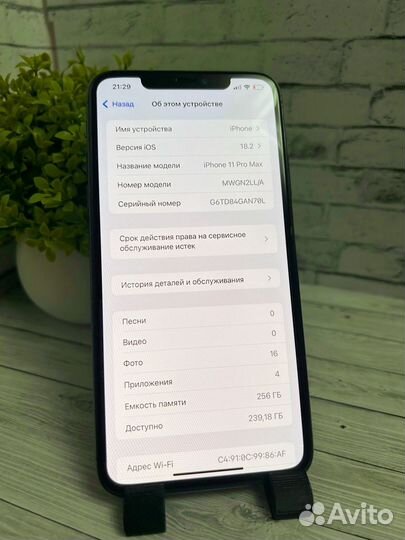 iPhone 11 Pro Max, 256 ГБ
