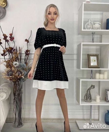 Платье чёрный бархат