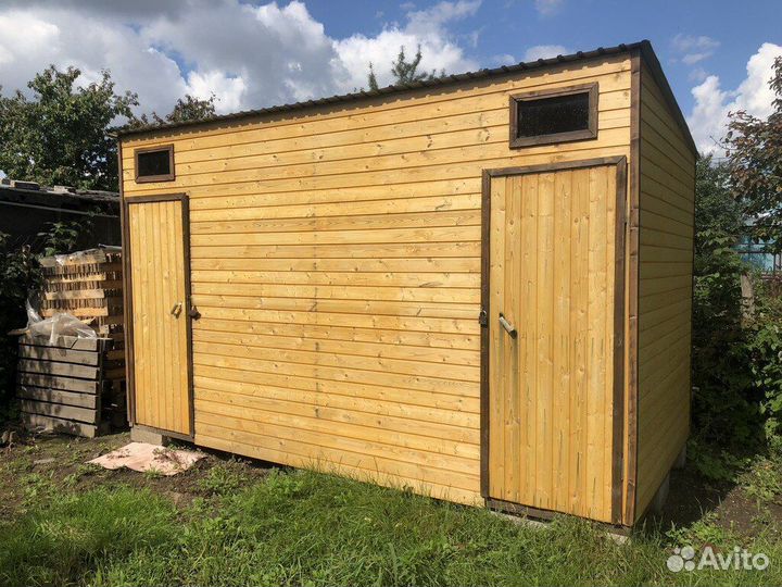 Хозблок с дровником