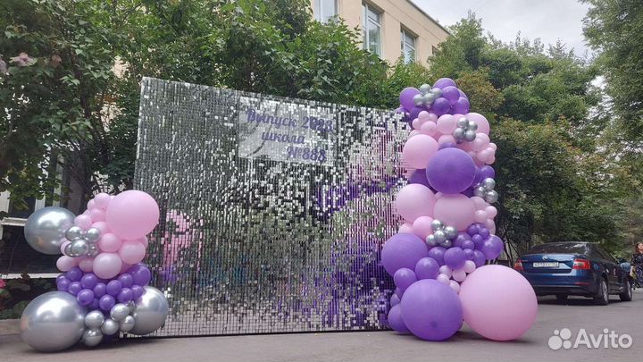 Фотозона из паеток в аренду