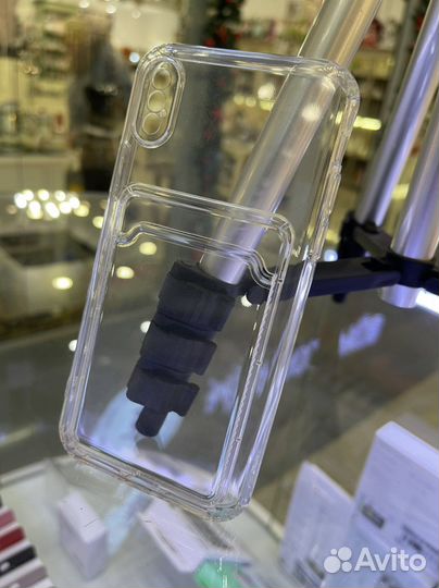 Чехол на iPhone X/XS с отделением для карт