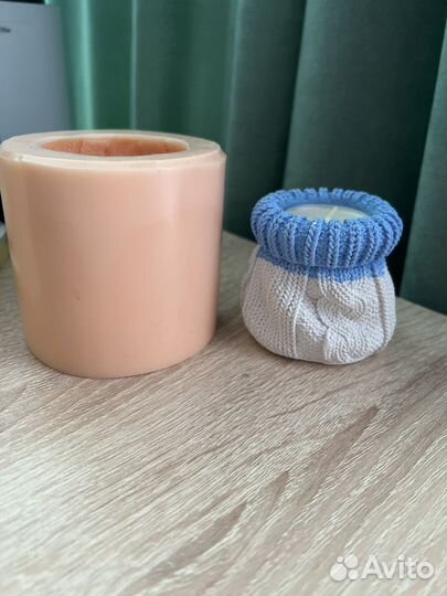 Молд силиконовый. Молд вязанный мешочек